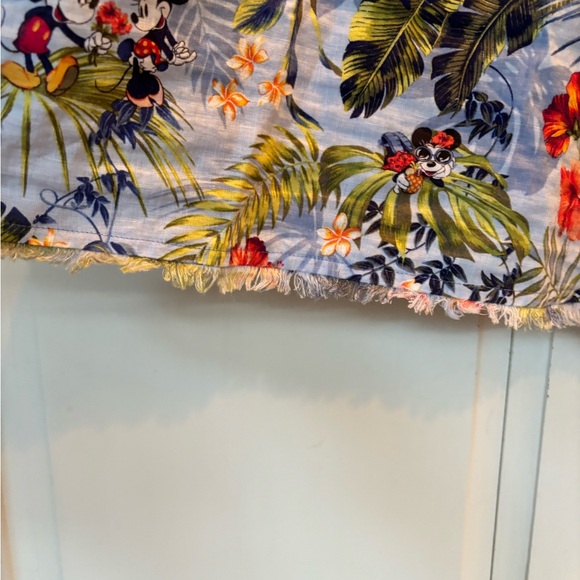 Disney Tommy Bahama Micky Dress Size M Blue Linen sleeveless - Picture 6 of 12